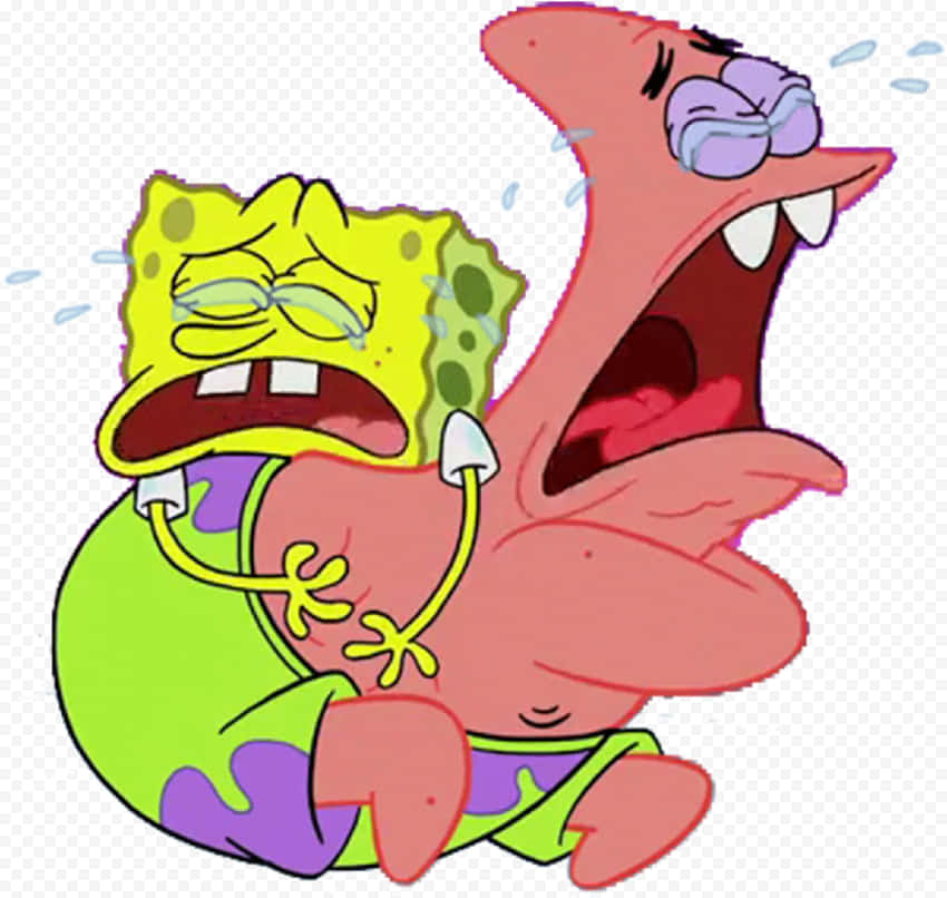 Spongebobweint Mit Patrick Wallpaper