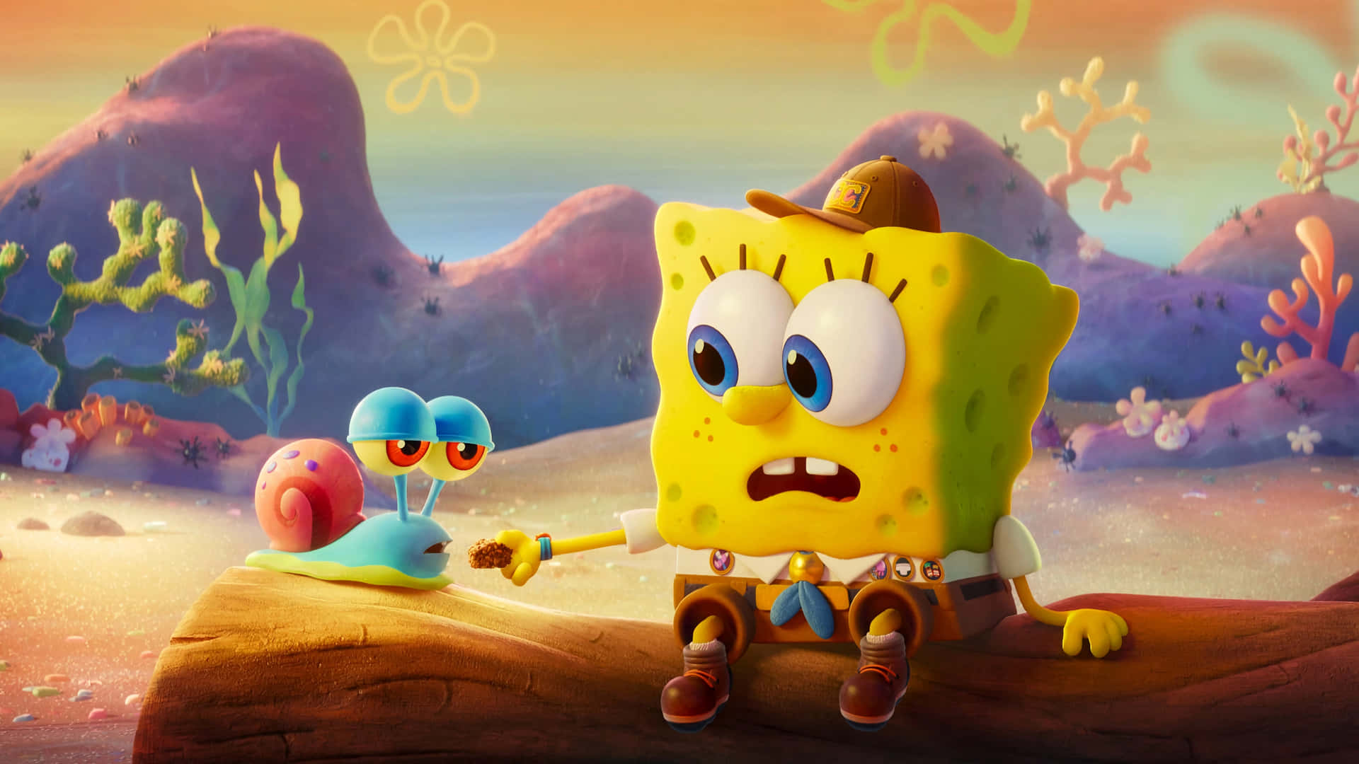 Spongebobdesktop Hintergrundbild Gary Wallpaper