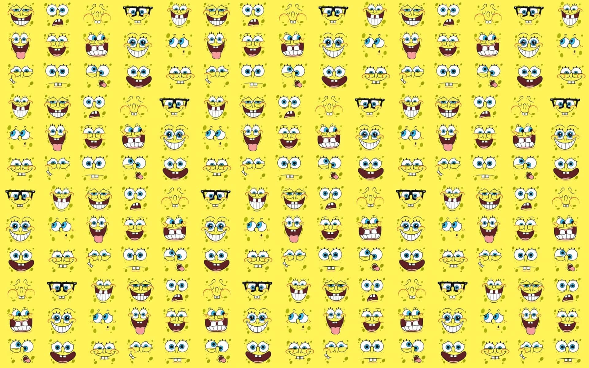 Spongebobdesktop Nahtloses Collage Wallpaper