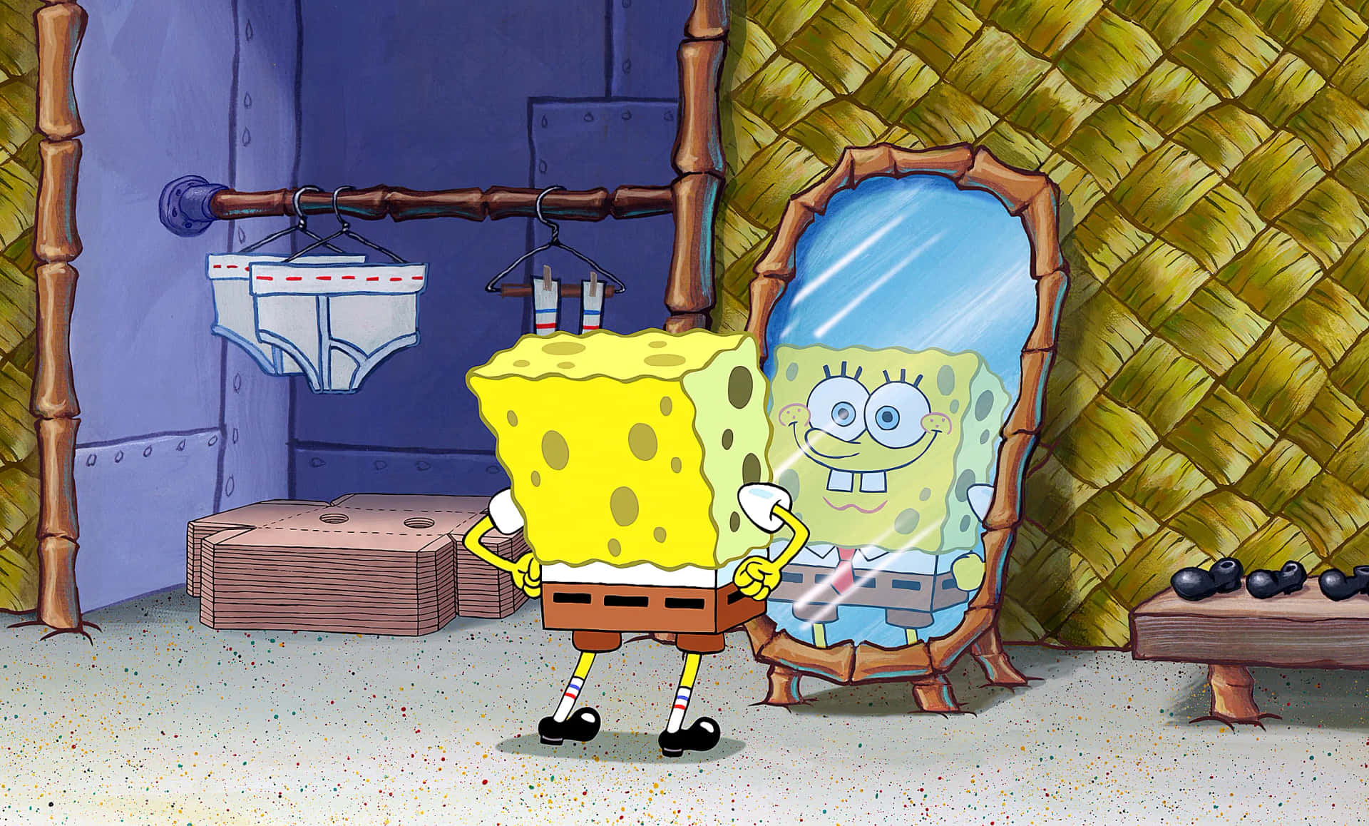 SpongeBob Mirror Funny Picture