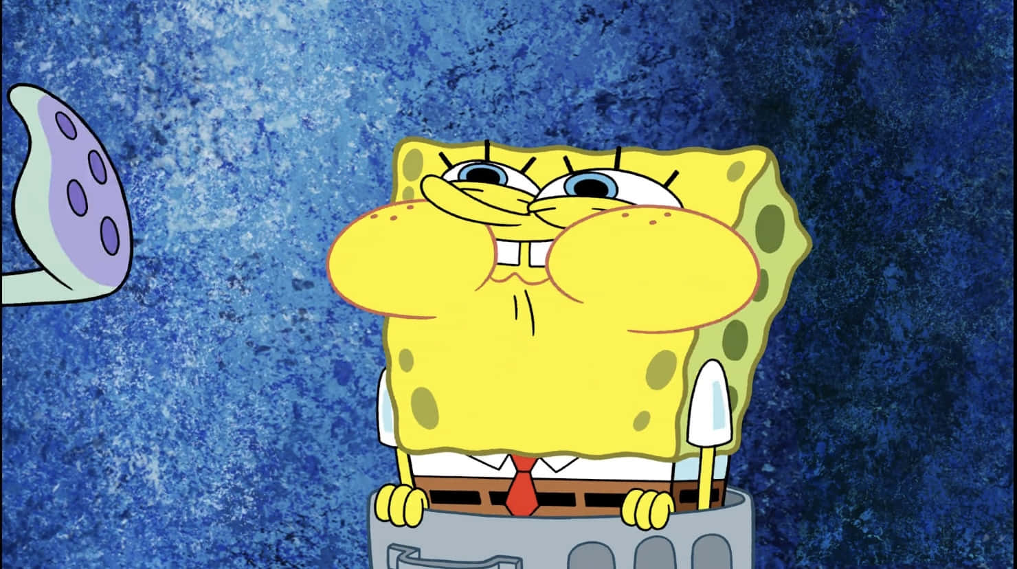 Spongebobsquid Tentacle Rolig Bild
