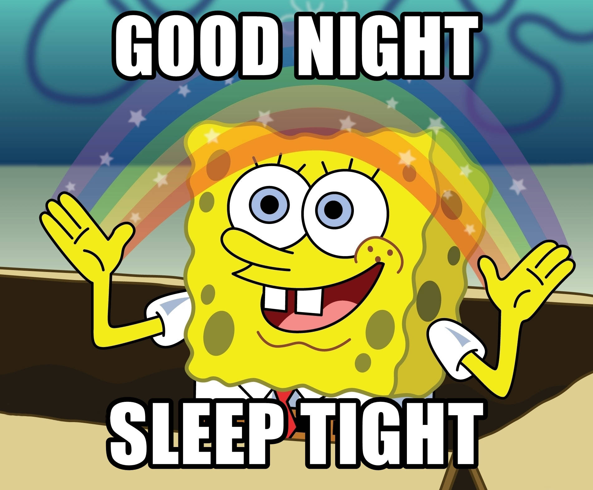 SpongeBob Good Night Wallpaper