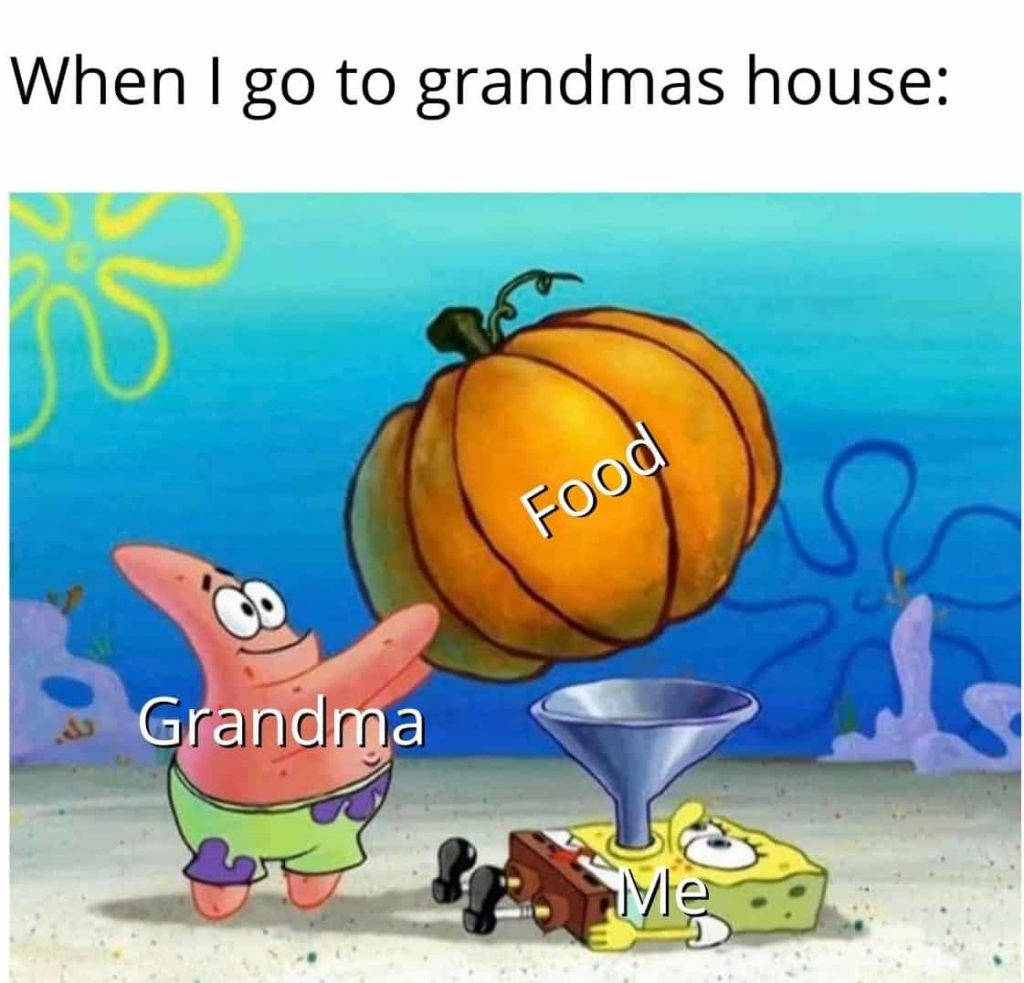 Spongebob Grandma Food Meme