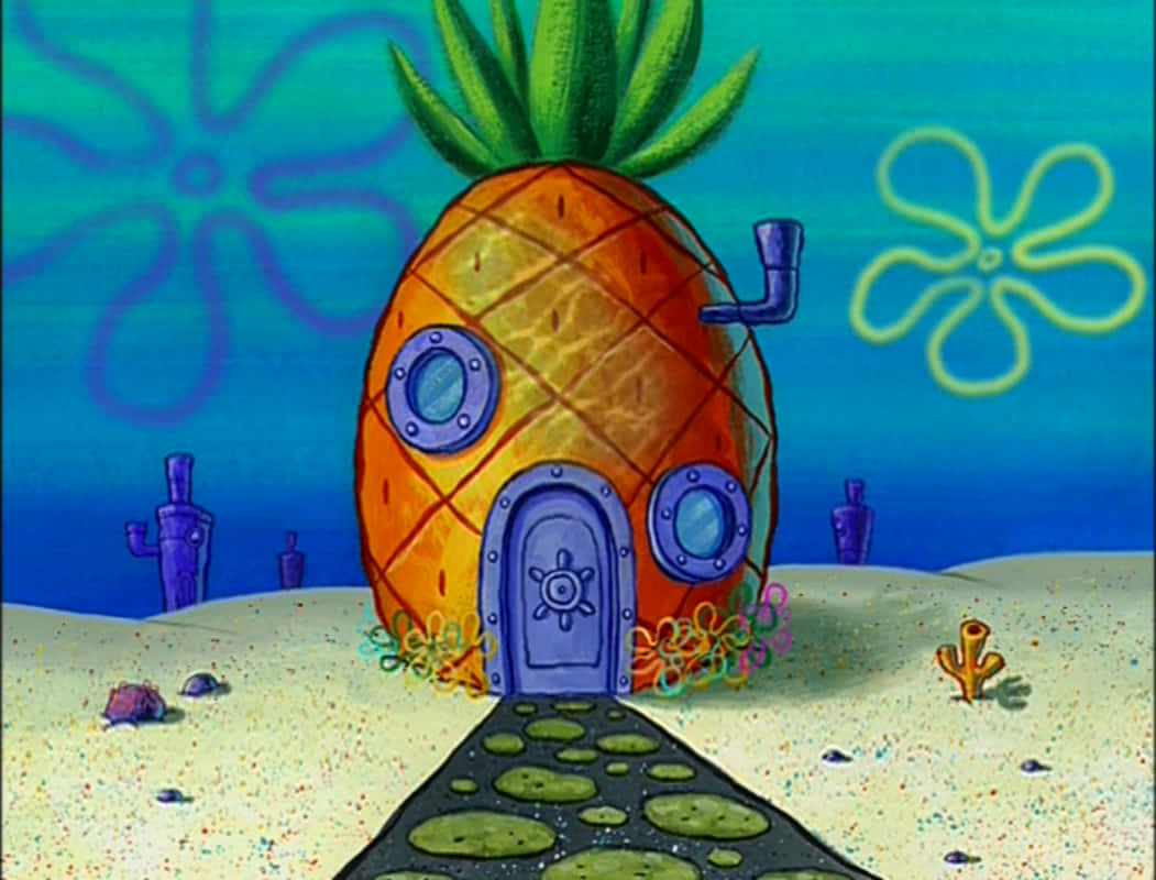 Benvenutia Casa Di Spongebob. Sfondo