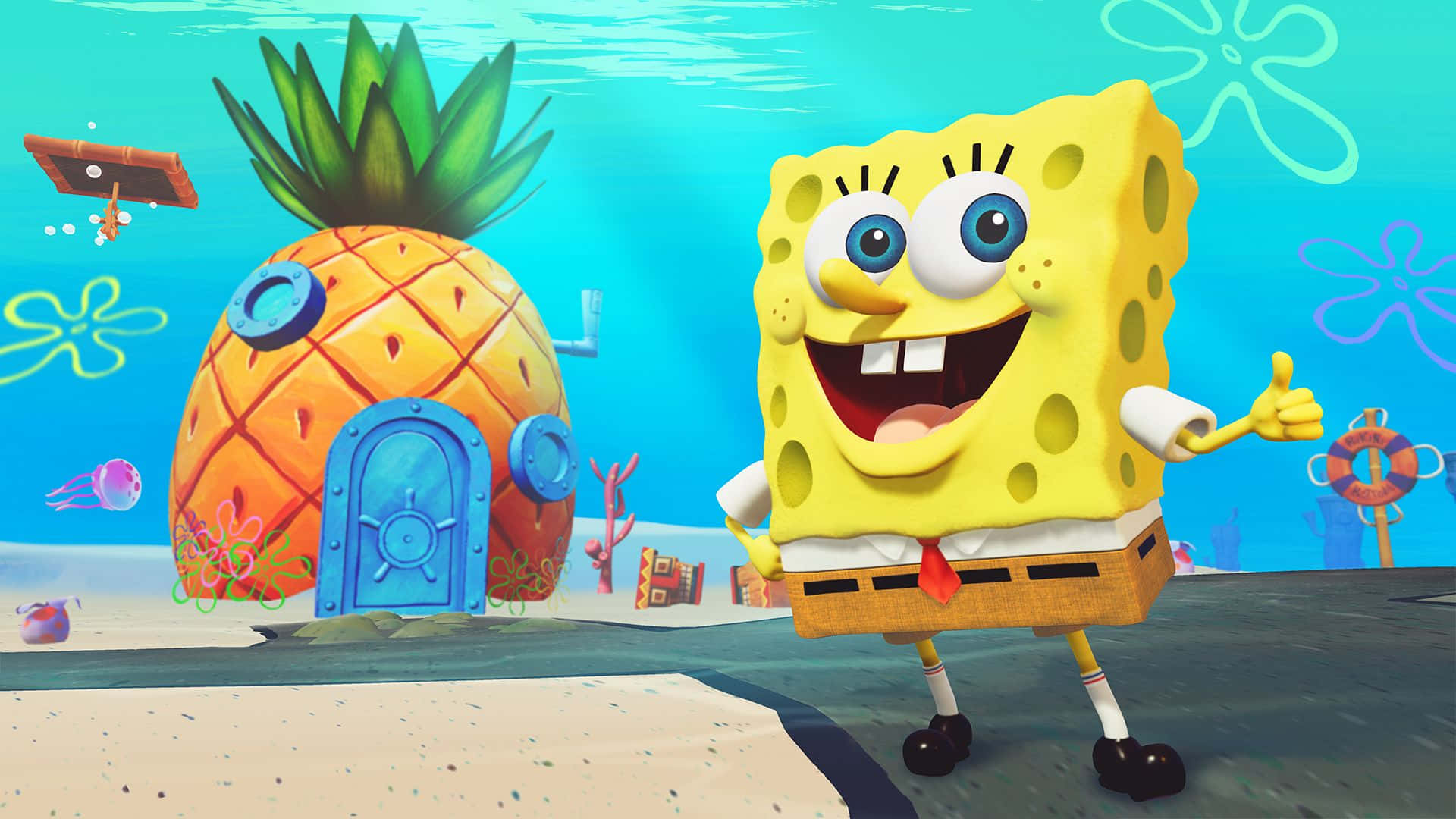Velkommen til SpongeBob's hus! Wallpaper