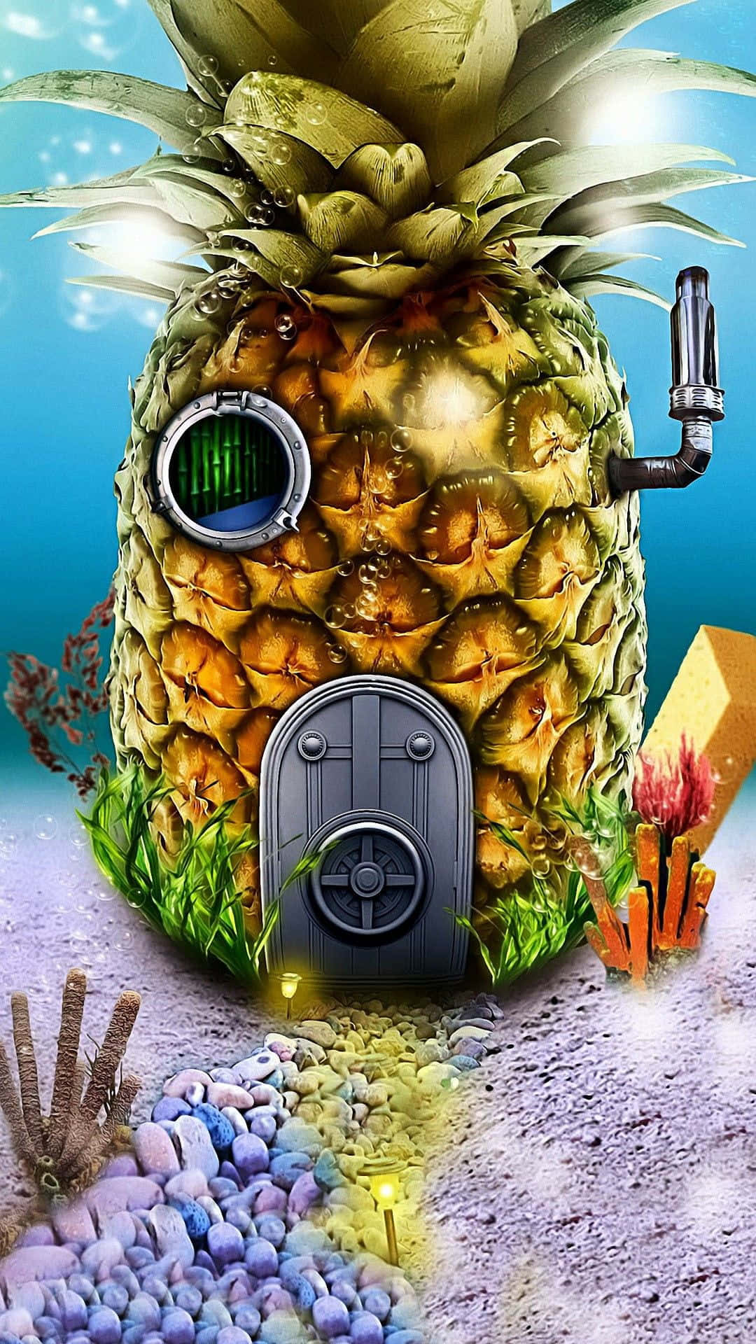 "Welcome to Spongebob's Super Sassy Pineapple House!" Wallpaper