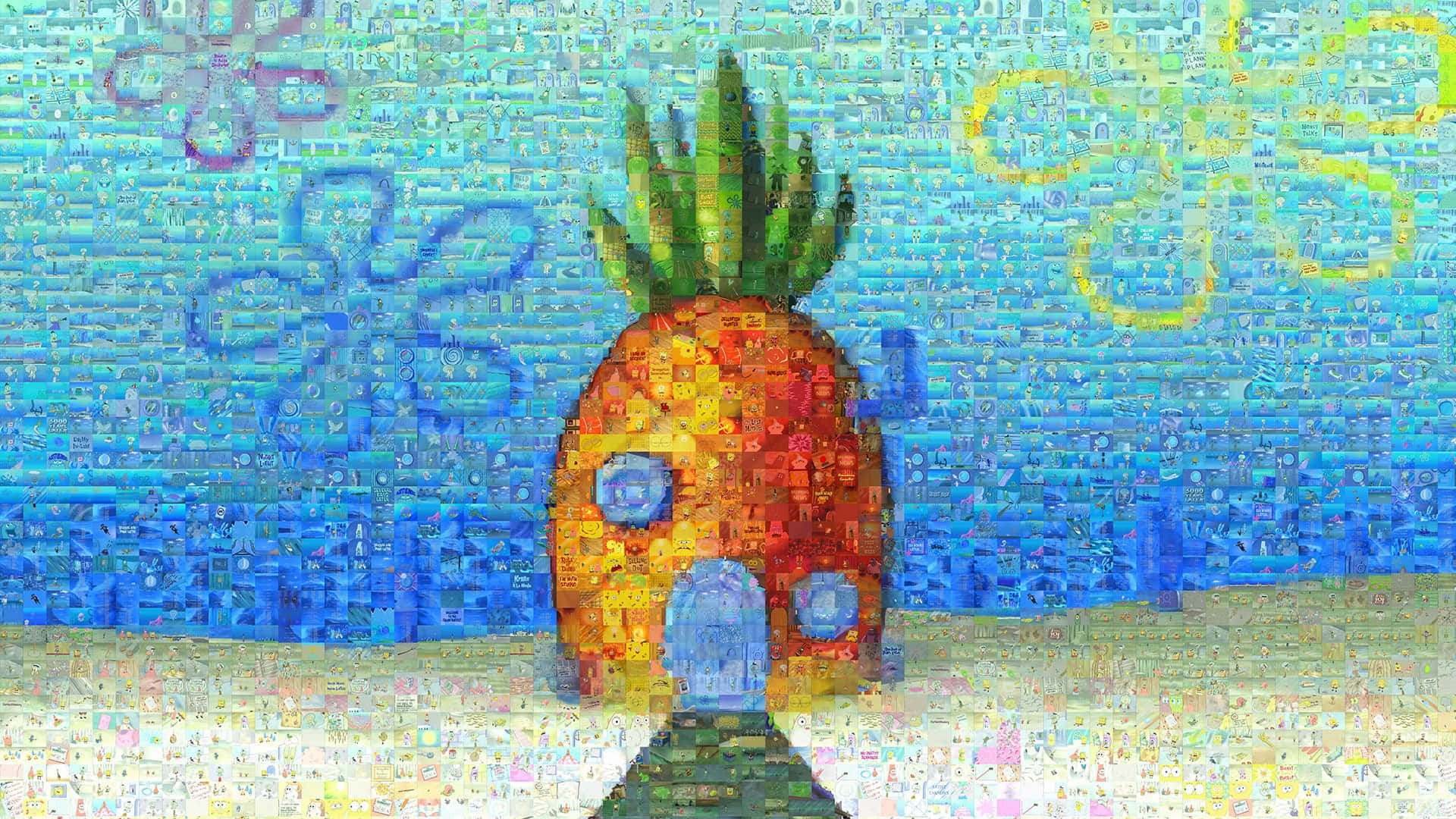 Spongebob House By Person Wallpaper