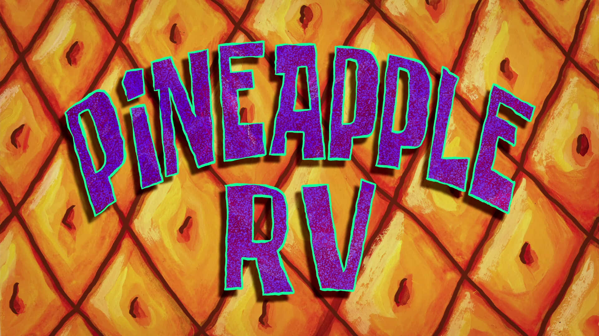Ananas RV - En farverig og farverig logo med ananas Wallpaper