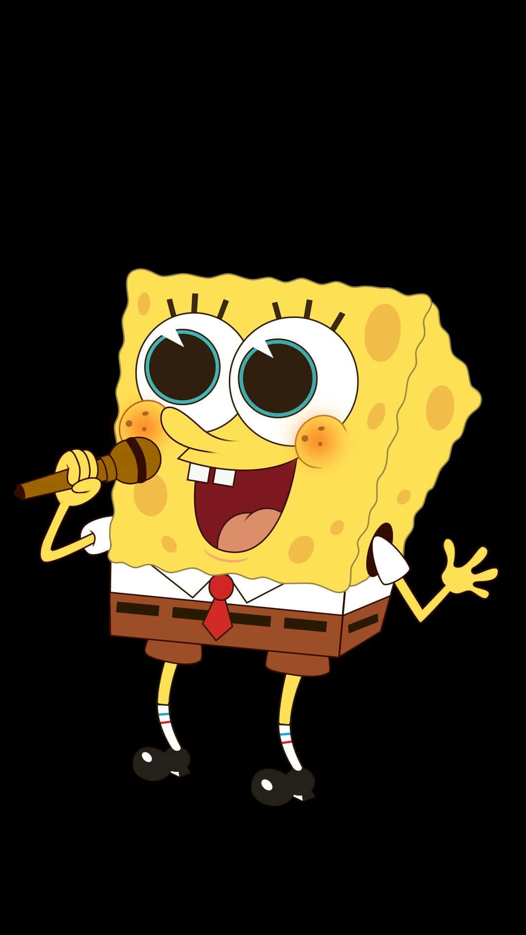 Make Calls in Bikini Bottom Style with Spongebob Iphone!" Wallpaper