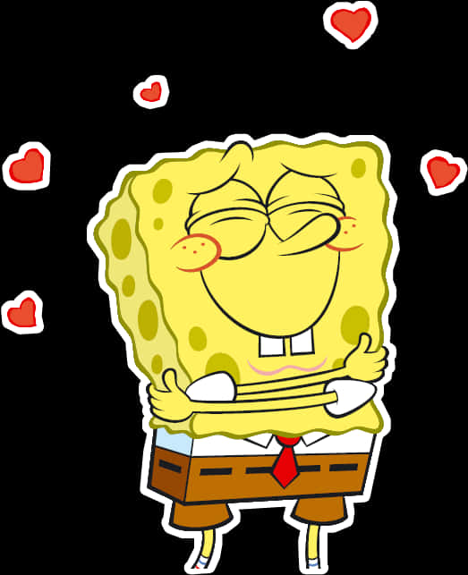 Spongebob Loving Embrace PNG