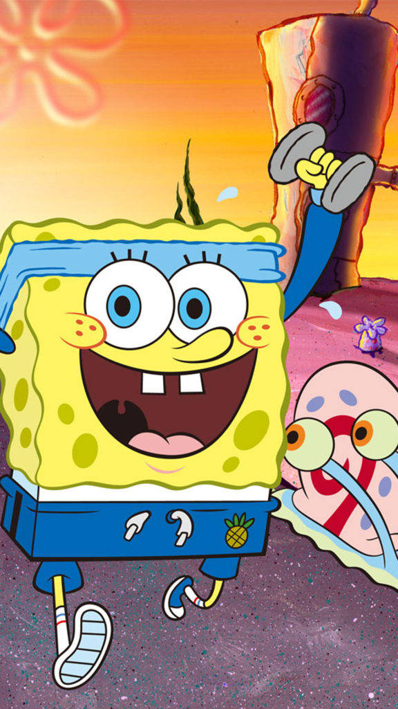 Download Spongebob On Original Iphone 6 Wallpaper 