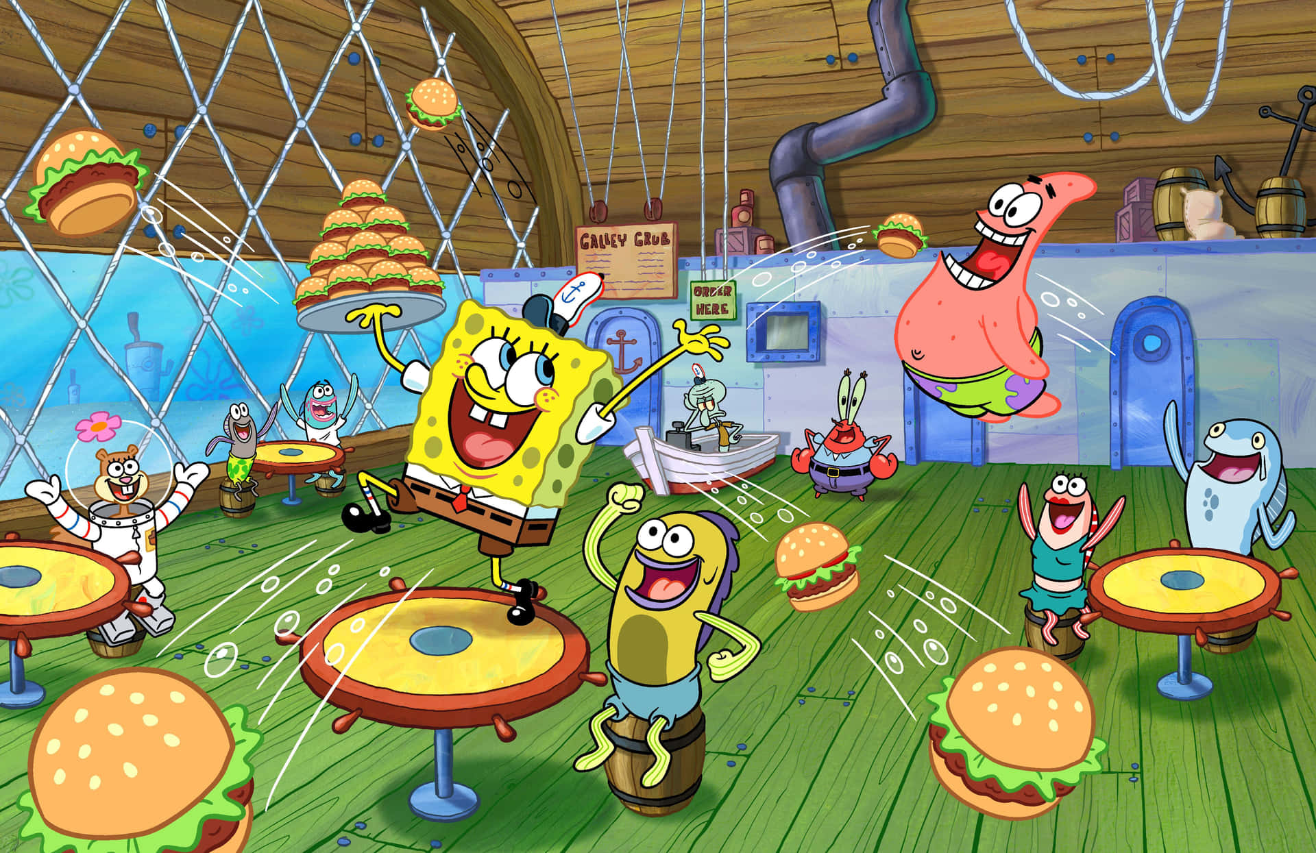 Spongebobsquarepants Krabby Patties Bild.