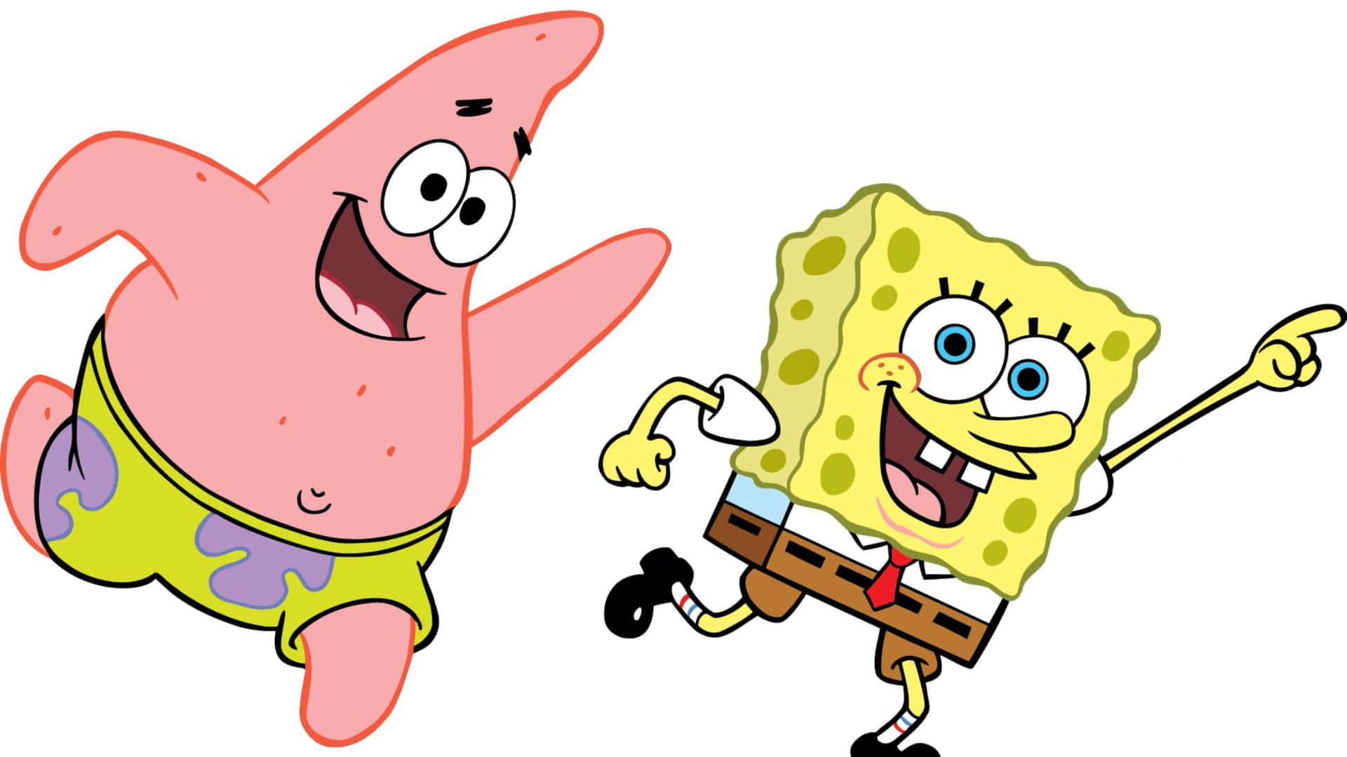 Spongebob Squarepants livin' it up in the colorful world of Bikini Bottom