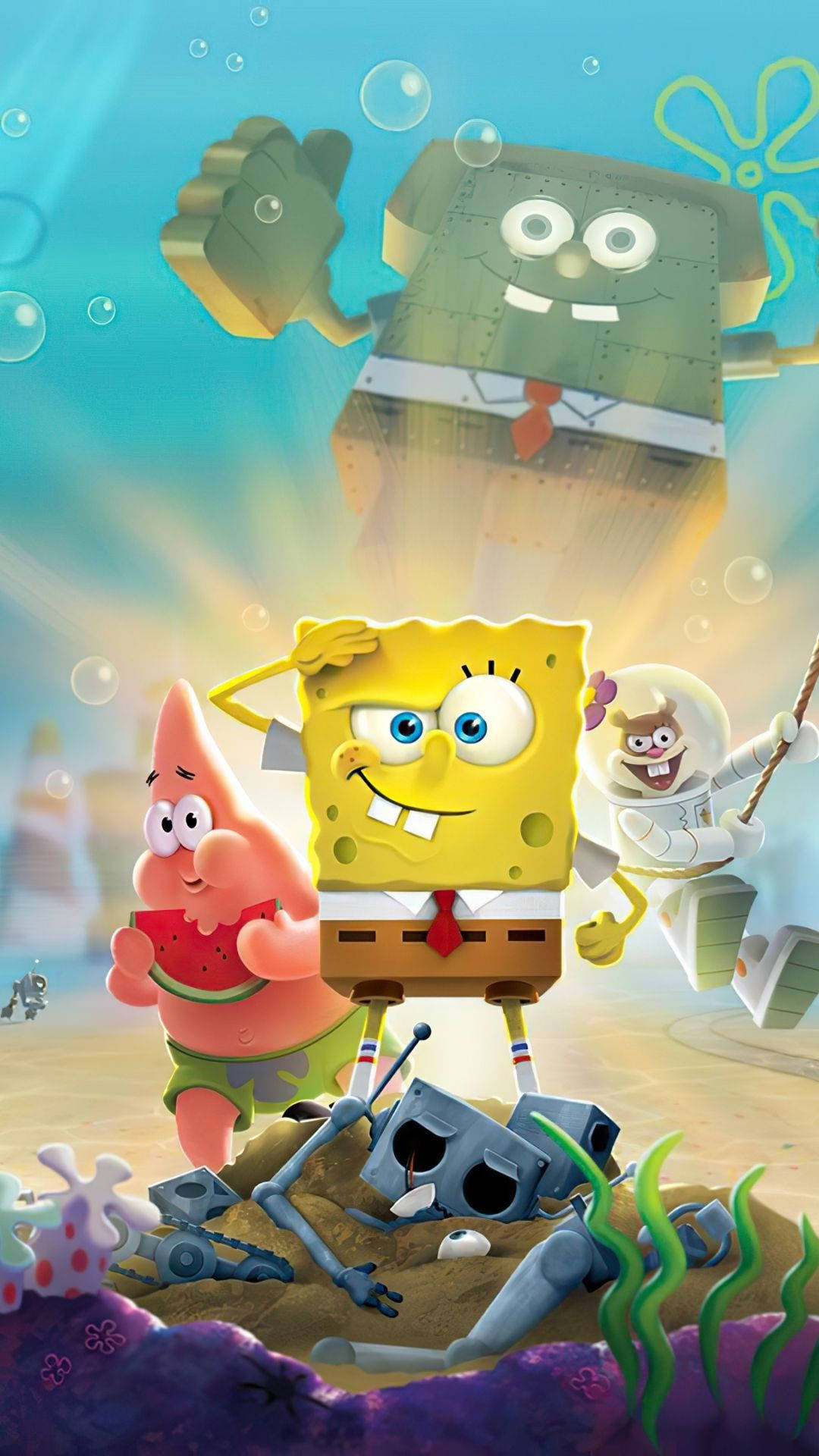 SpongeBob Roundpants | Scene | SpongeBob | Who lives in a Pineapple under  the sea.... SpongeBob RoundPants 💛 | By Nickelodeon | Hey, Patrick. Notice  anything different? Pose, pose, pose, pose. Do