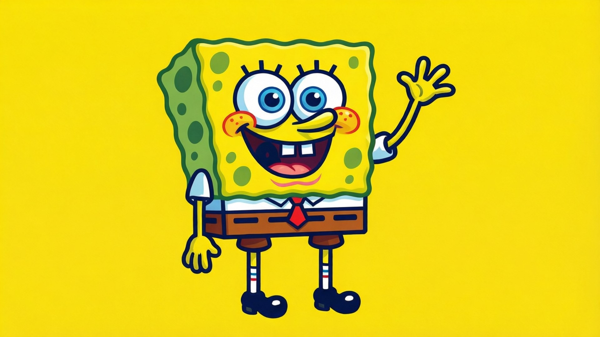 SpongeBob Saluta Vettore Sfondi
