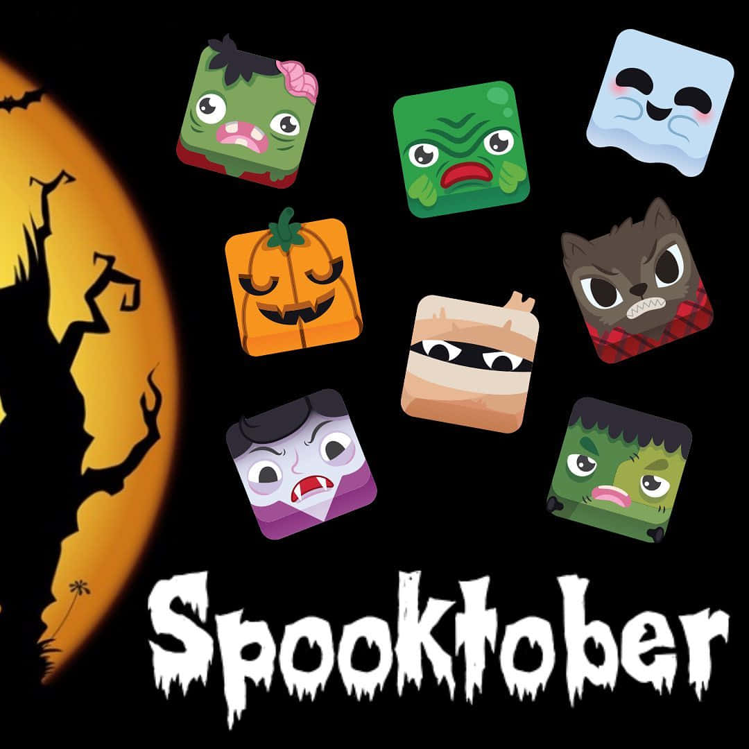 Spooktober Blooket Halloween Characters Wallpaper