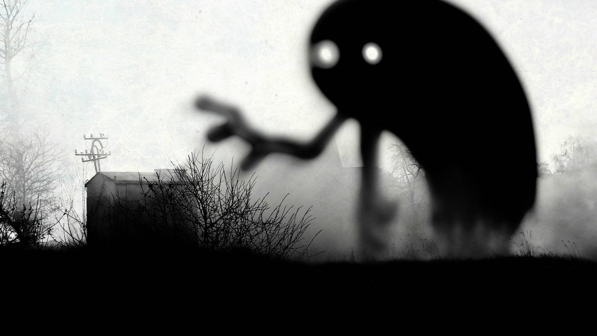 Feel the spooky atmosphere emanating from this image Wallpaper