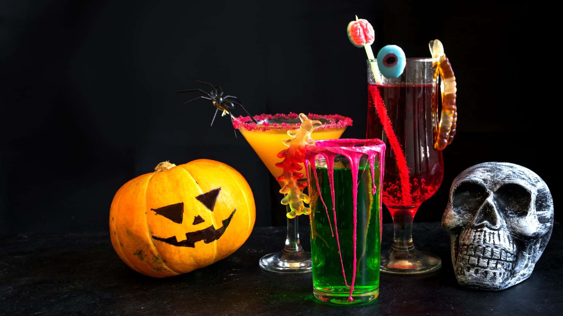 Spook Up Your Next Cocktail Party With These Creepy Drinks Wallpaper