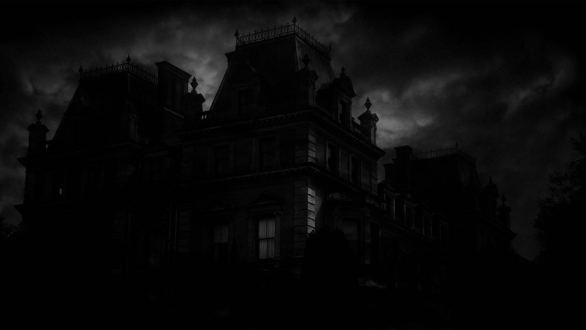 Spooky Dark Haunted Mansion Wallpaper