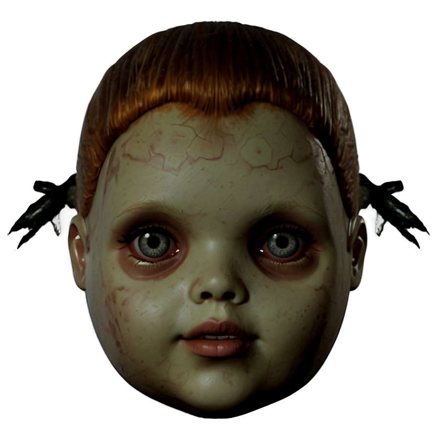 Spooky Doll Head Png Fdv58 PNG