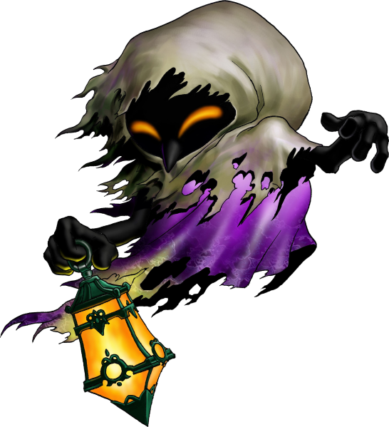 Spooky Ghost Holding Lantern PNG