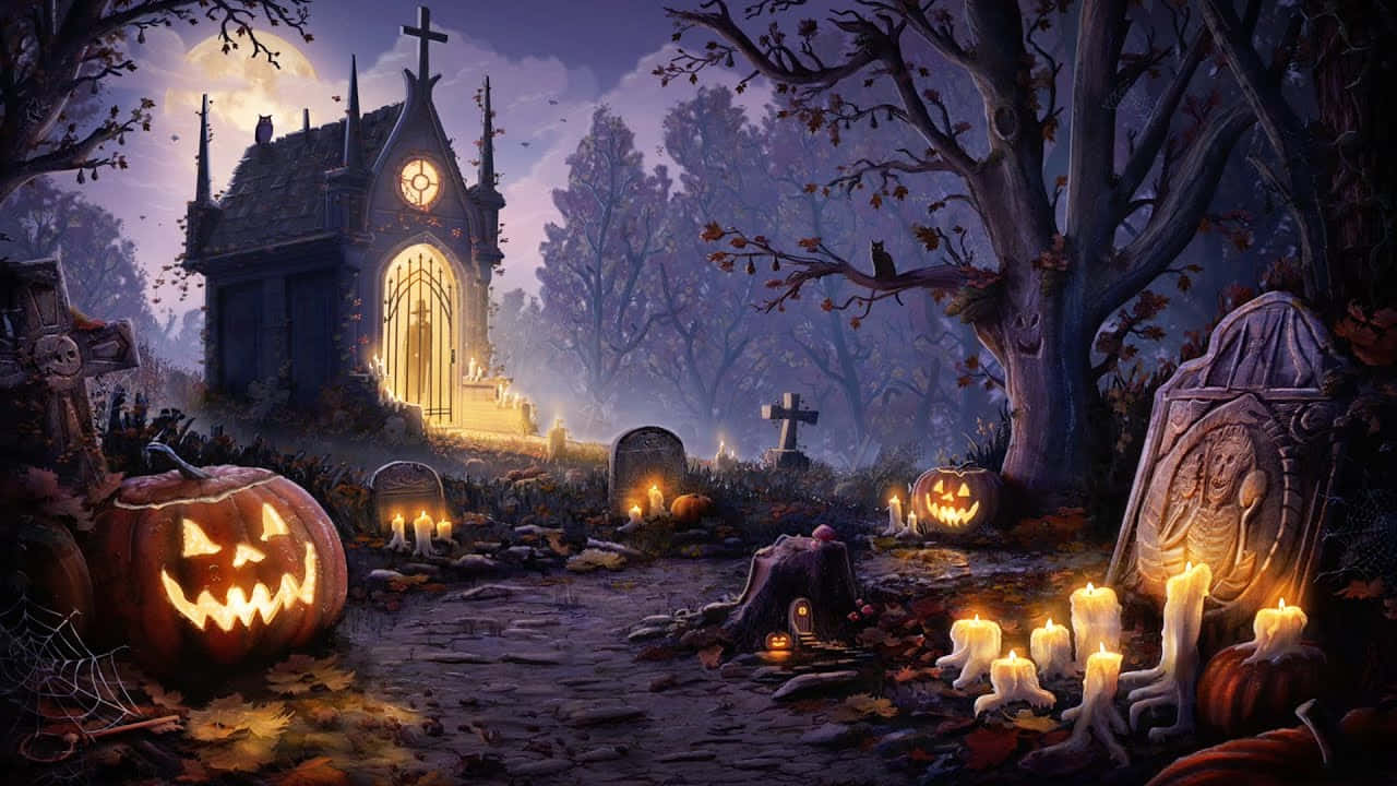 Spooky Graveyard Halloween Pictures