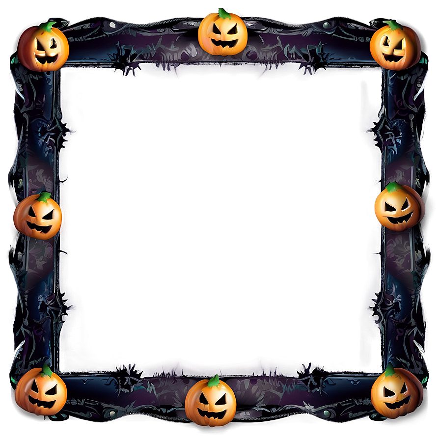 Spooky Halloween Frame Png 23 PNG