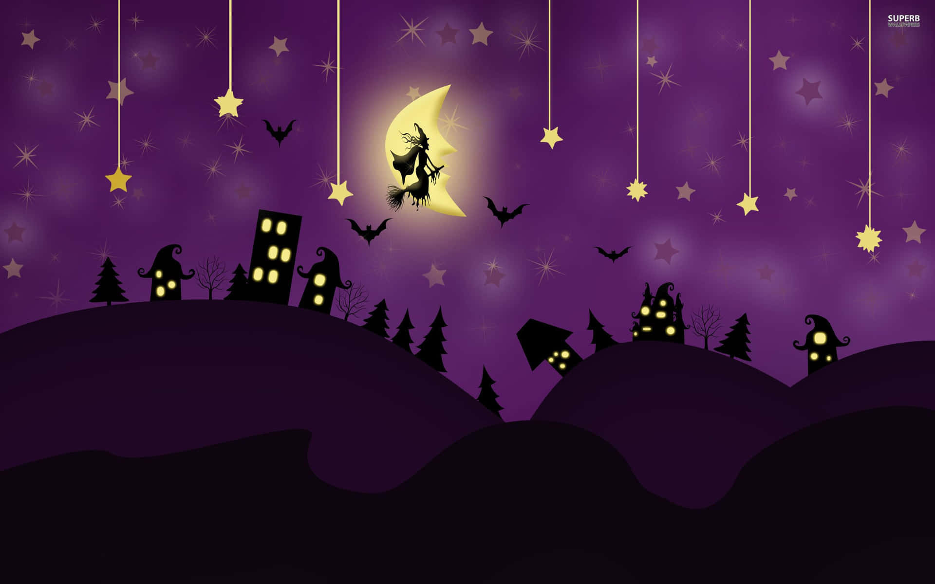 Spökigaskuggor Och Rök Fyller Natten På Halloween.