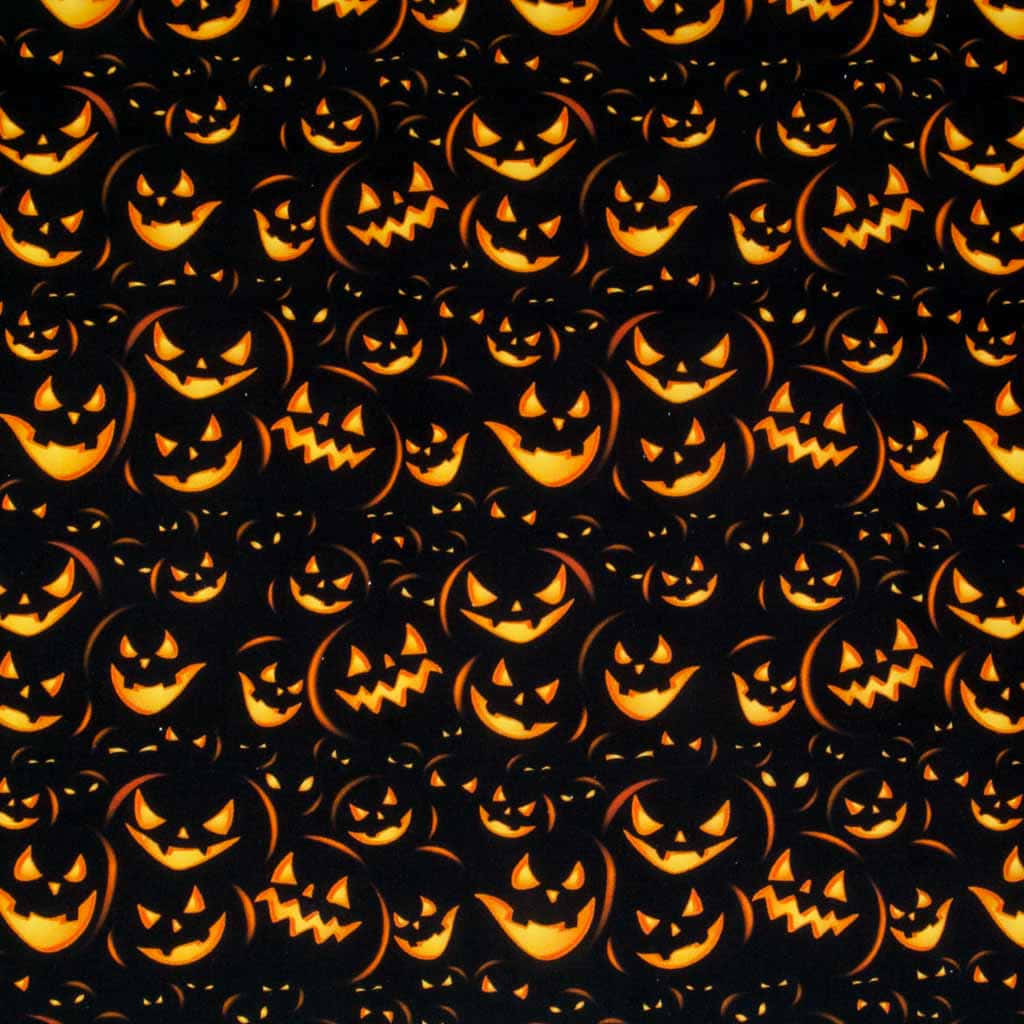 Spooky Halloween Pumpkin On Eerie Night