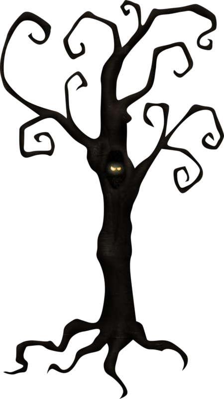 Spooky Halloween Tree PNG