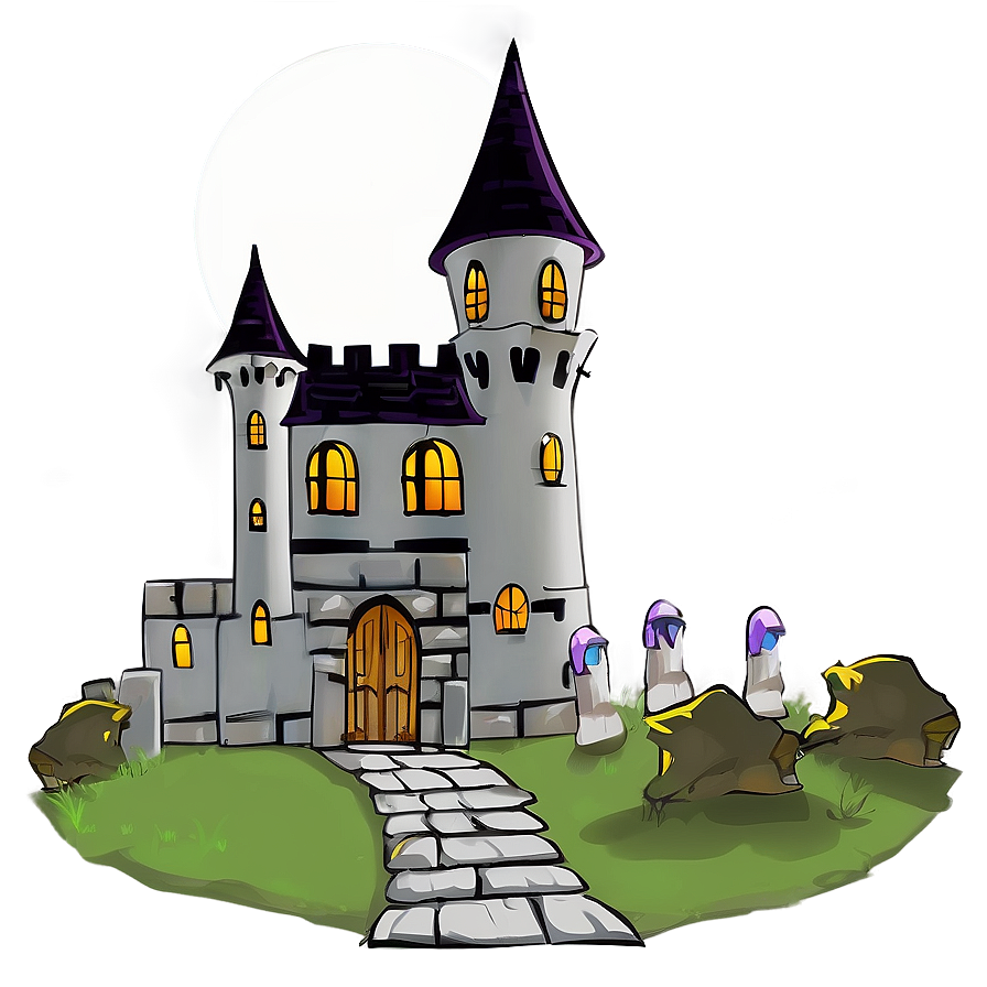 Download Spooky Haunted Castle Png 05242024 | Wallpapers.com