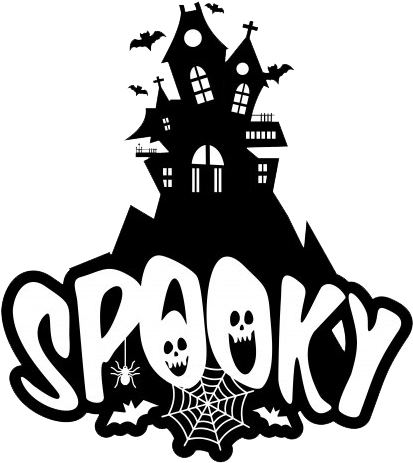 Spooky Haunted House Graphic PNG