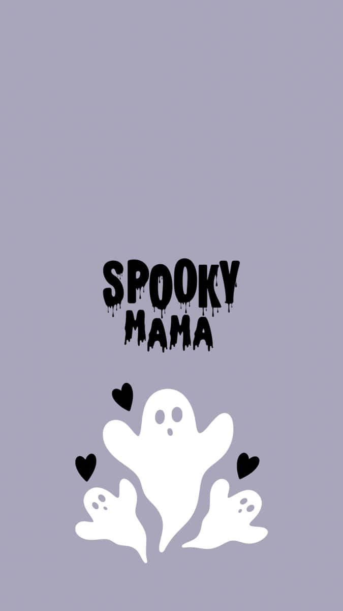 Spooky Mama Ghost Graphic Wallpaper