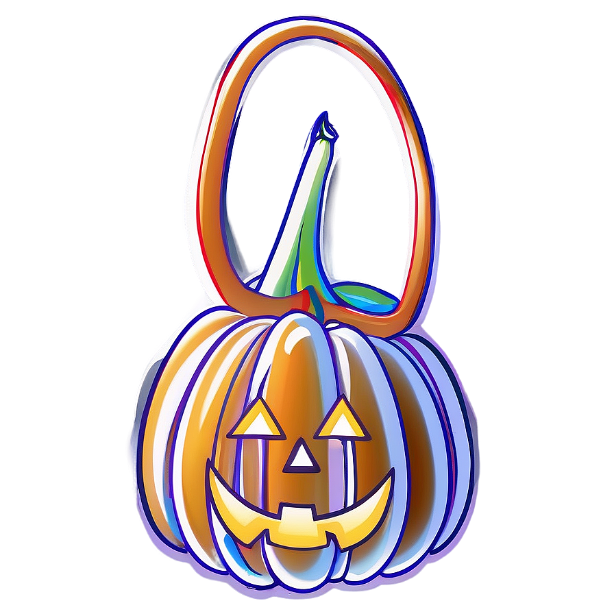 Spooky Pumpkin Outline Theme Png 58 PNG