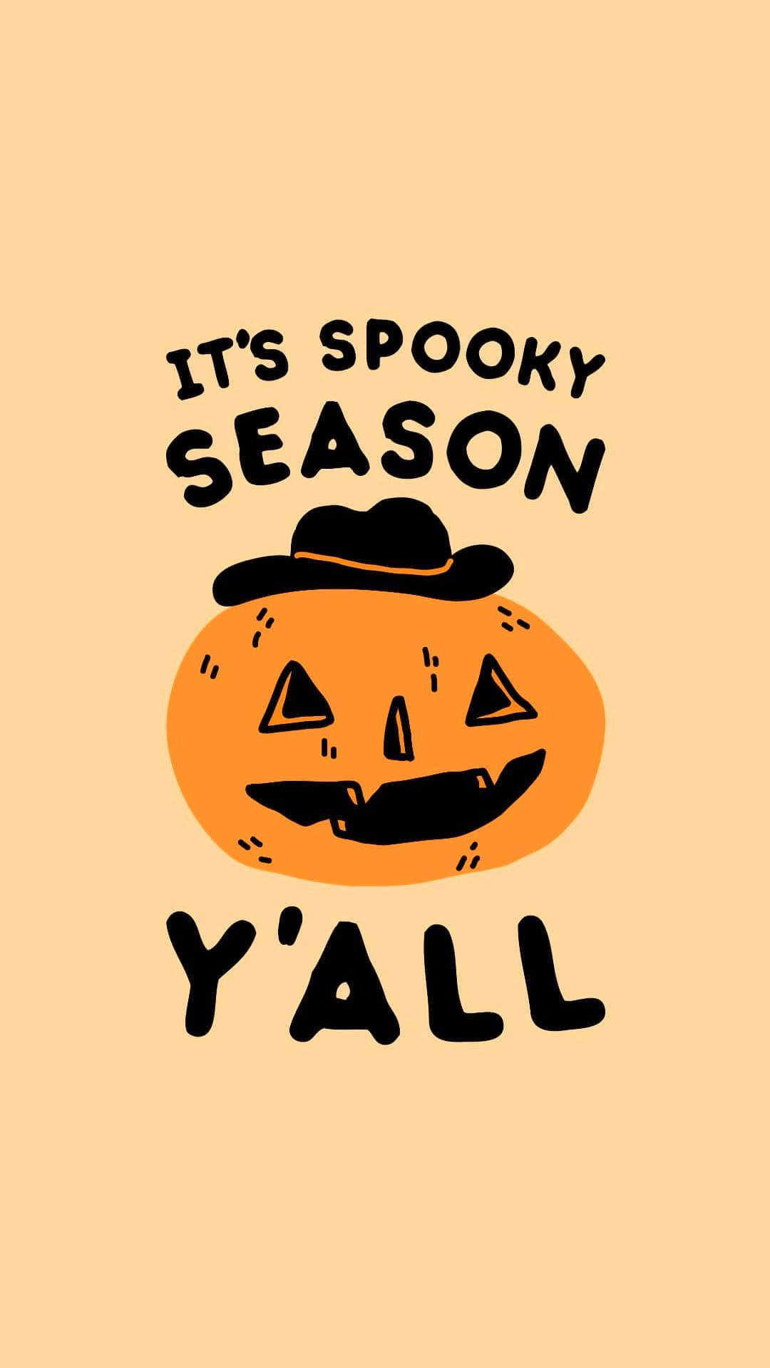 "Welcome to Spooky Season! Get ready for the spooky rides, costumes, and festivities." Wallpaper