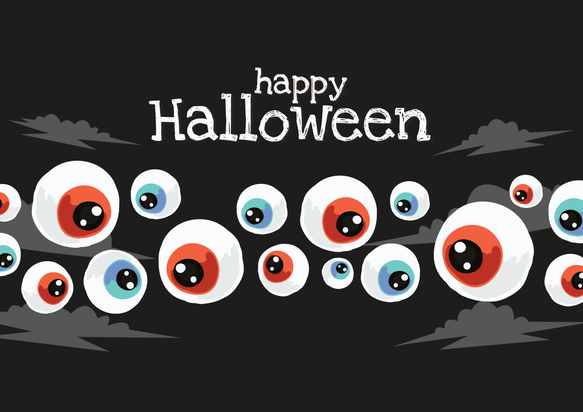 Spooky Season Eyeballs Wallpaper