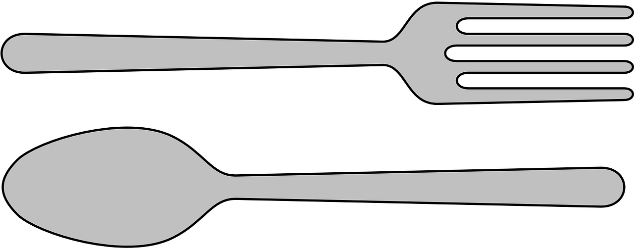 Spoonand Fork Silhouette PNG