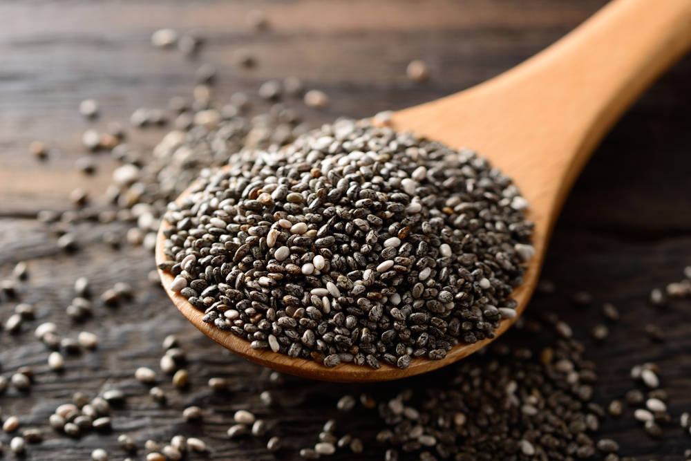 Spoonful Of Chia Seeds Wallpaper