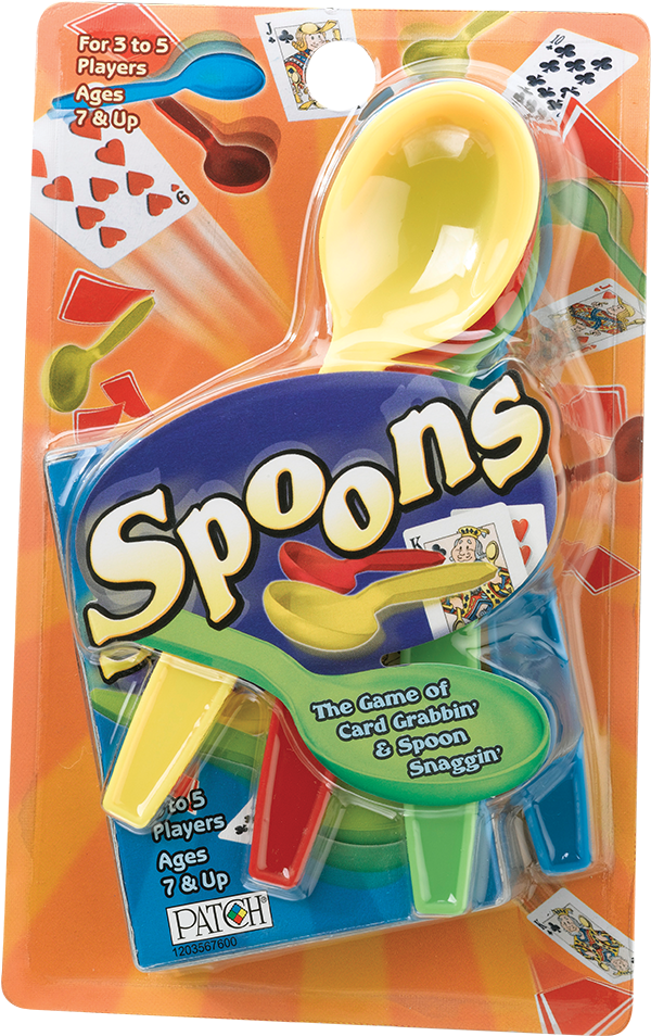 Spoons Card Game Packaging PNG