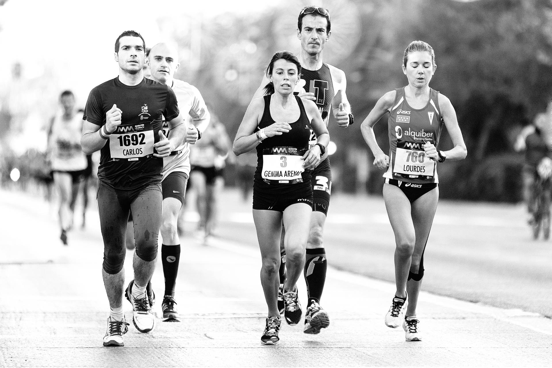 Sport Athletes In Marathon Wallpaper