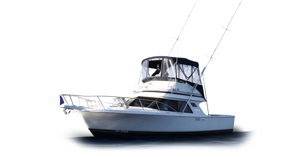 Sport Fishing Boat Isolatedon Water PNG