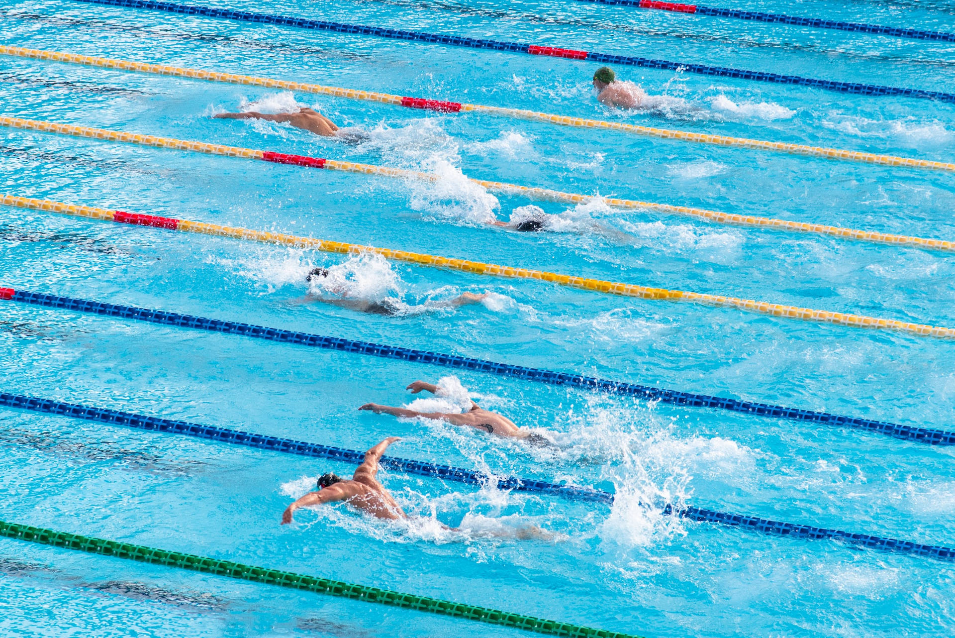 Atletaprofessionista Sportivo Nuotatori Sfondo