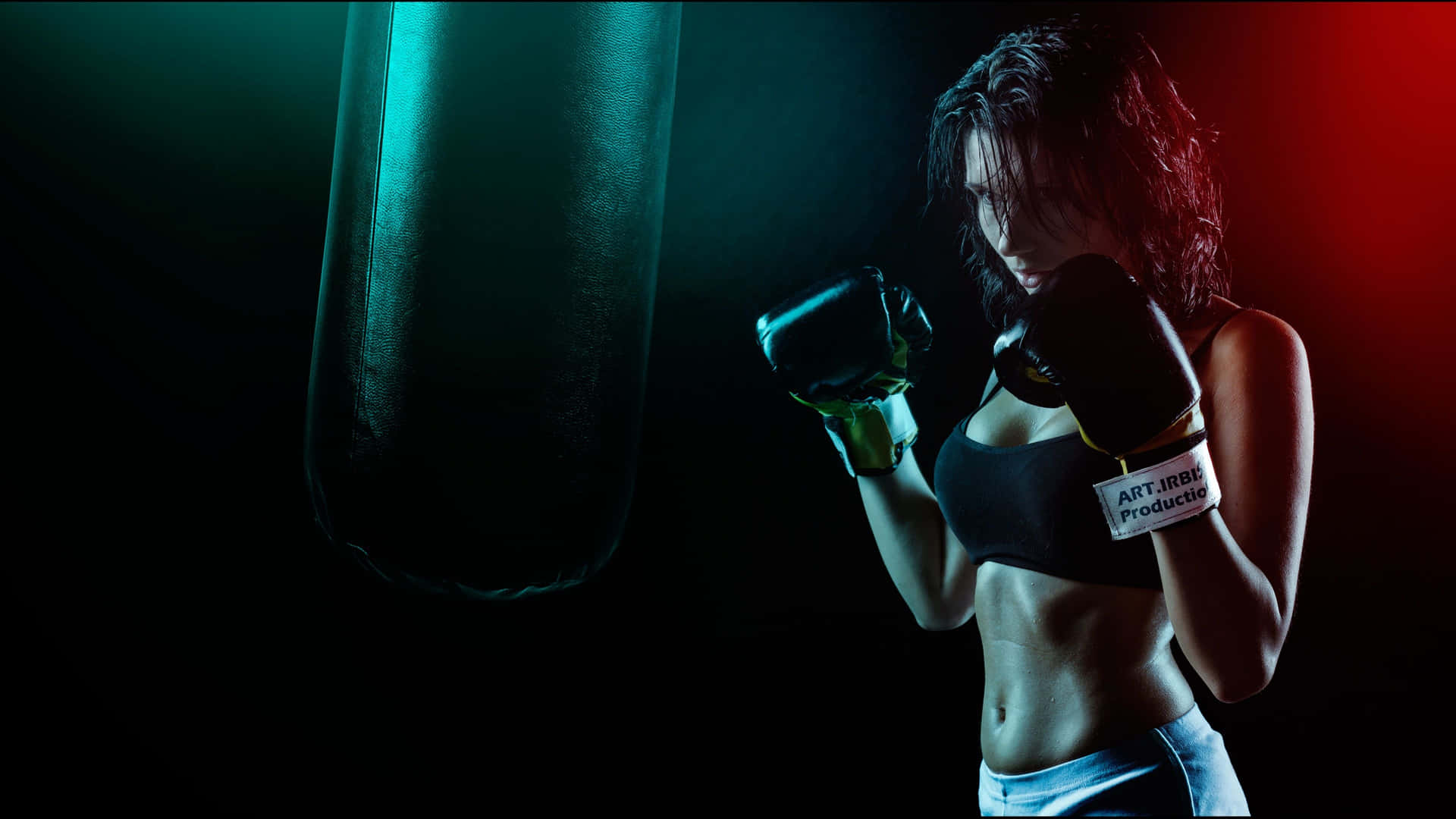 Kvinde Boxning Sports 4K Tapet Wallpaper