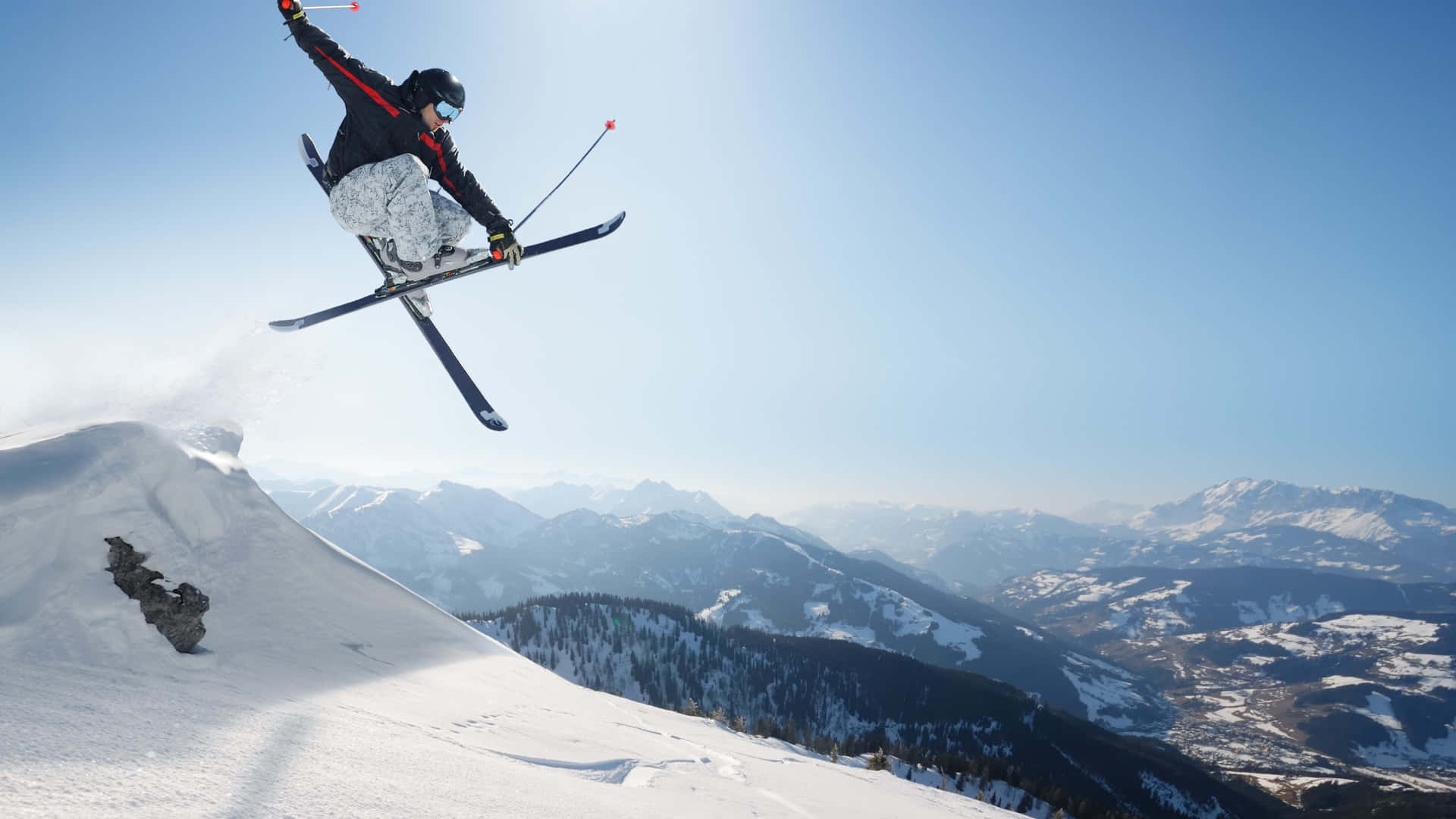 Ski Mand Sports 4K Tapet Wallpaper