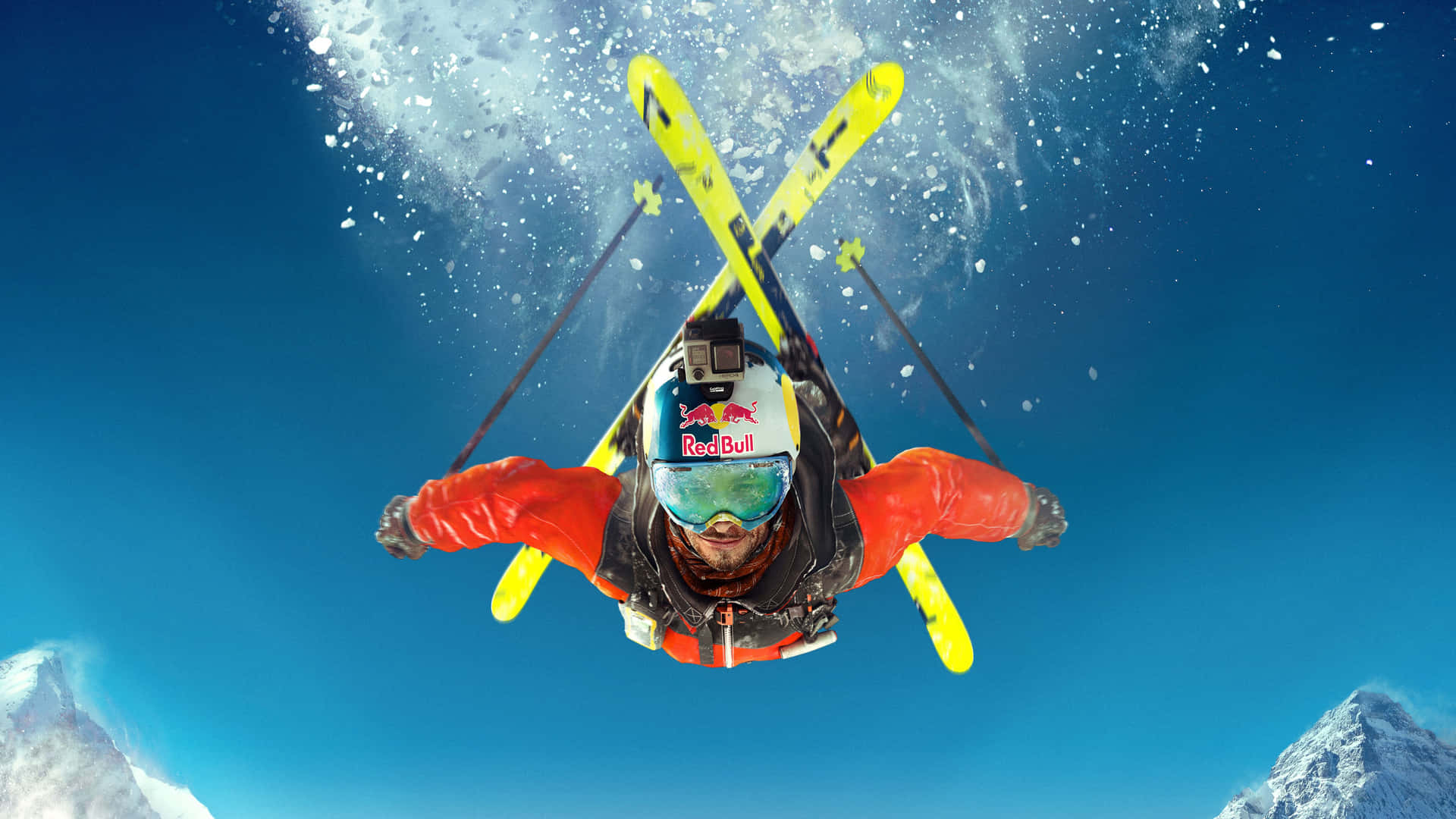 Skiing Stance Sports 4K Wallpaper