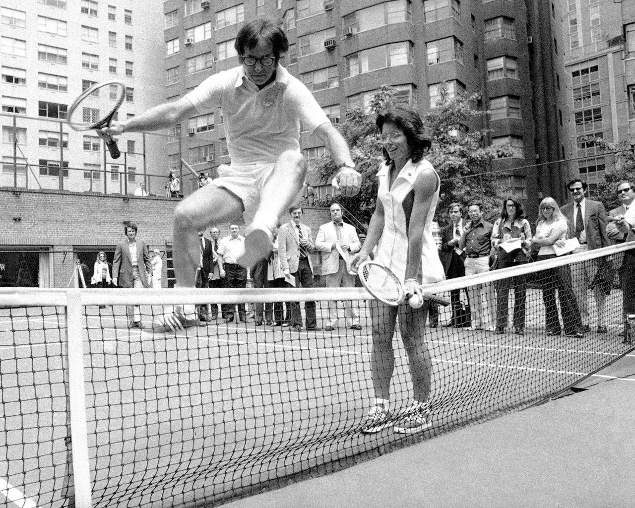 Sports Athletes Bobby Riggs And Billie Jean King Wallpaper