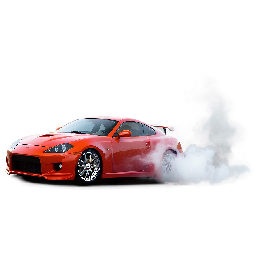 Sports Car Burnout Smoke Png 06132024 PNG