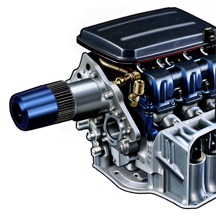 Sports Car Engine Assembly Png Esa52 PNG