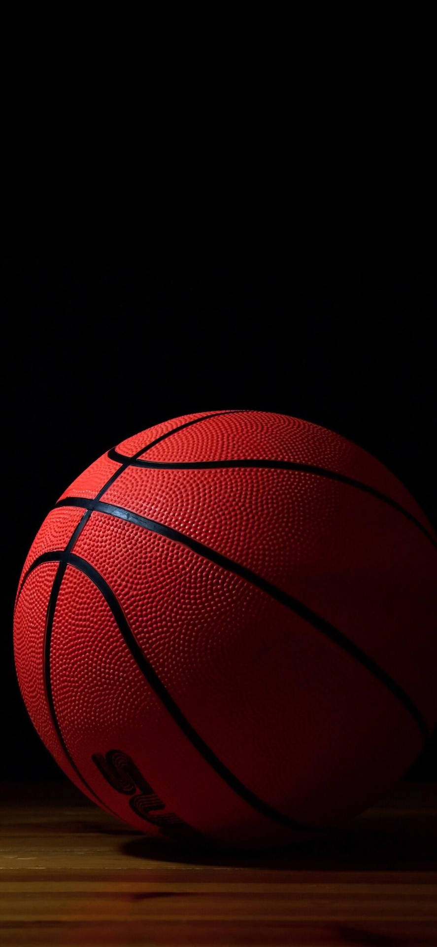Basketball On The Hardwood Floor Sports iPhone Wallpaper