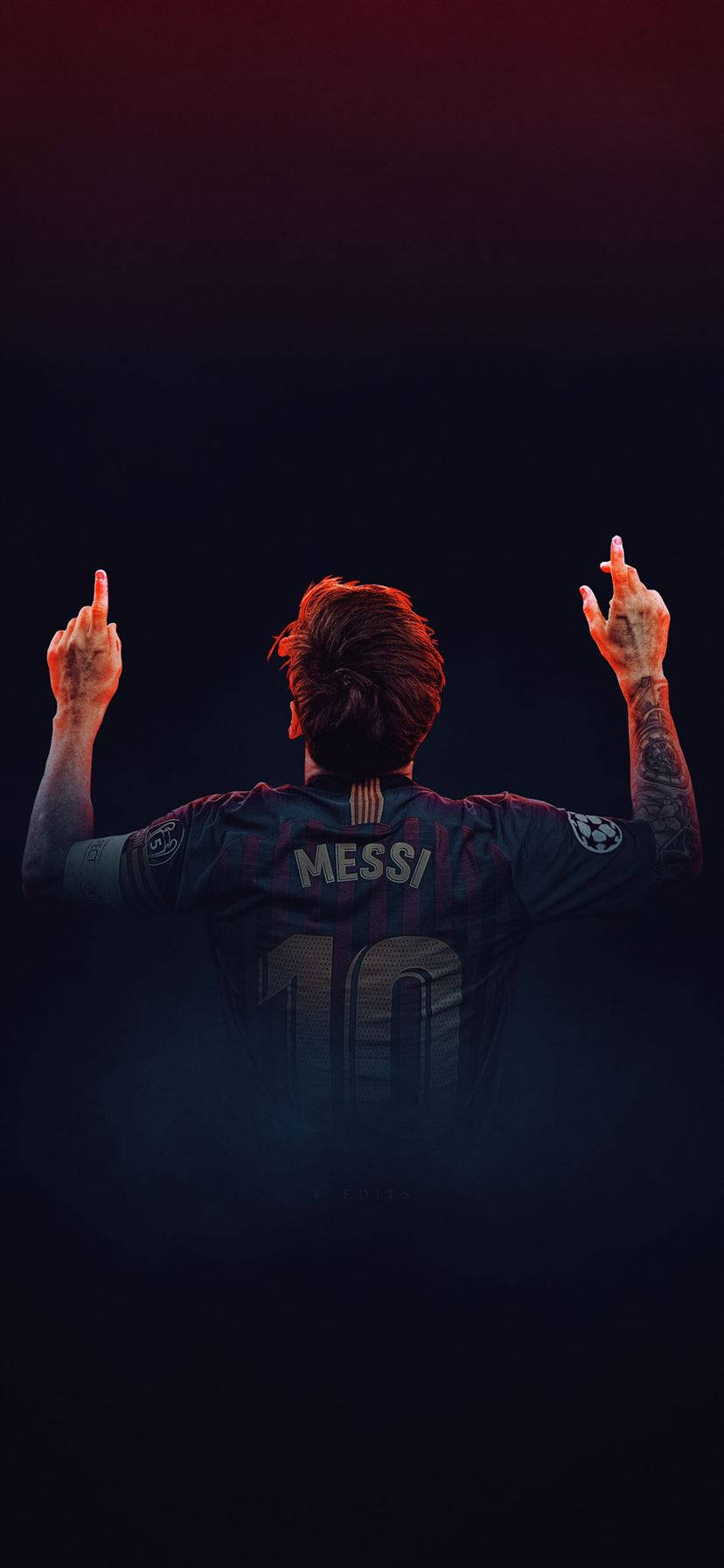 Argentinsk professionel fodboldspiller Lionel Messi sports iphone tapet Wallpaper